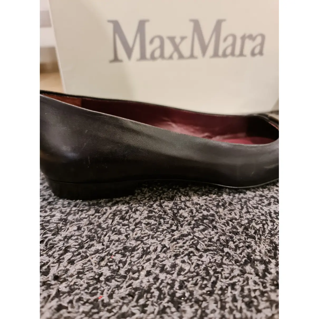 Max Mara Atelier leather ballet flats Max Mara