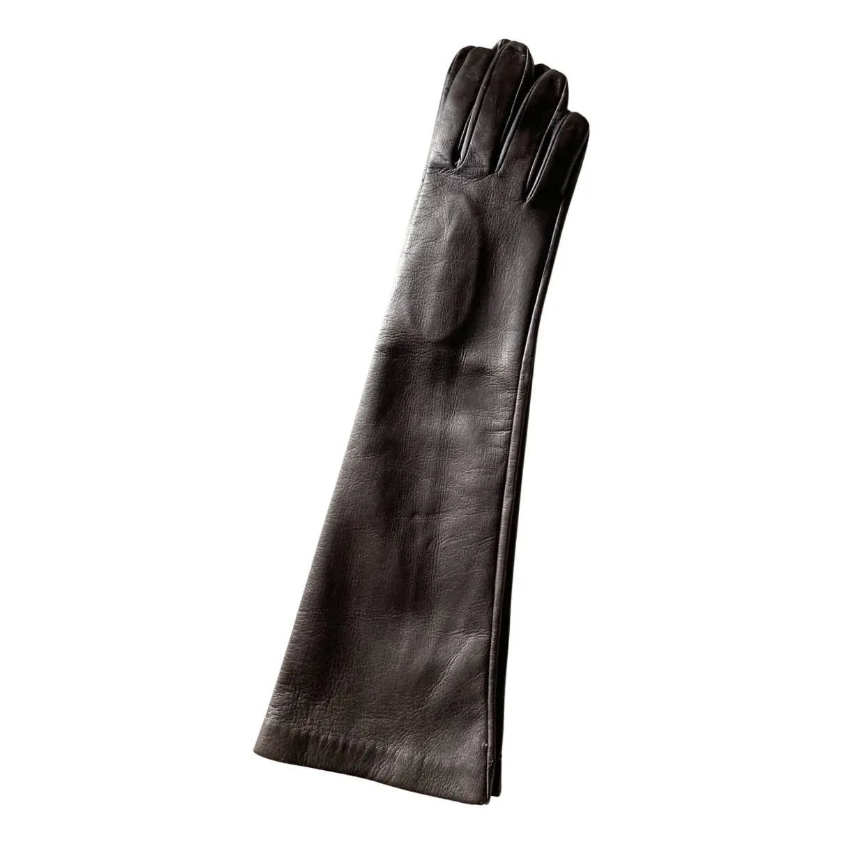 Max Mara Atelier leather long gloves
