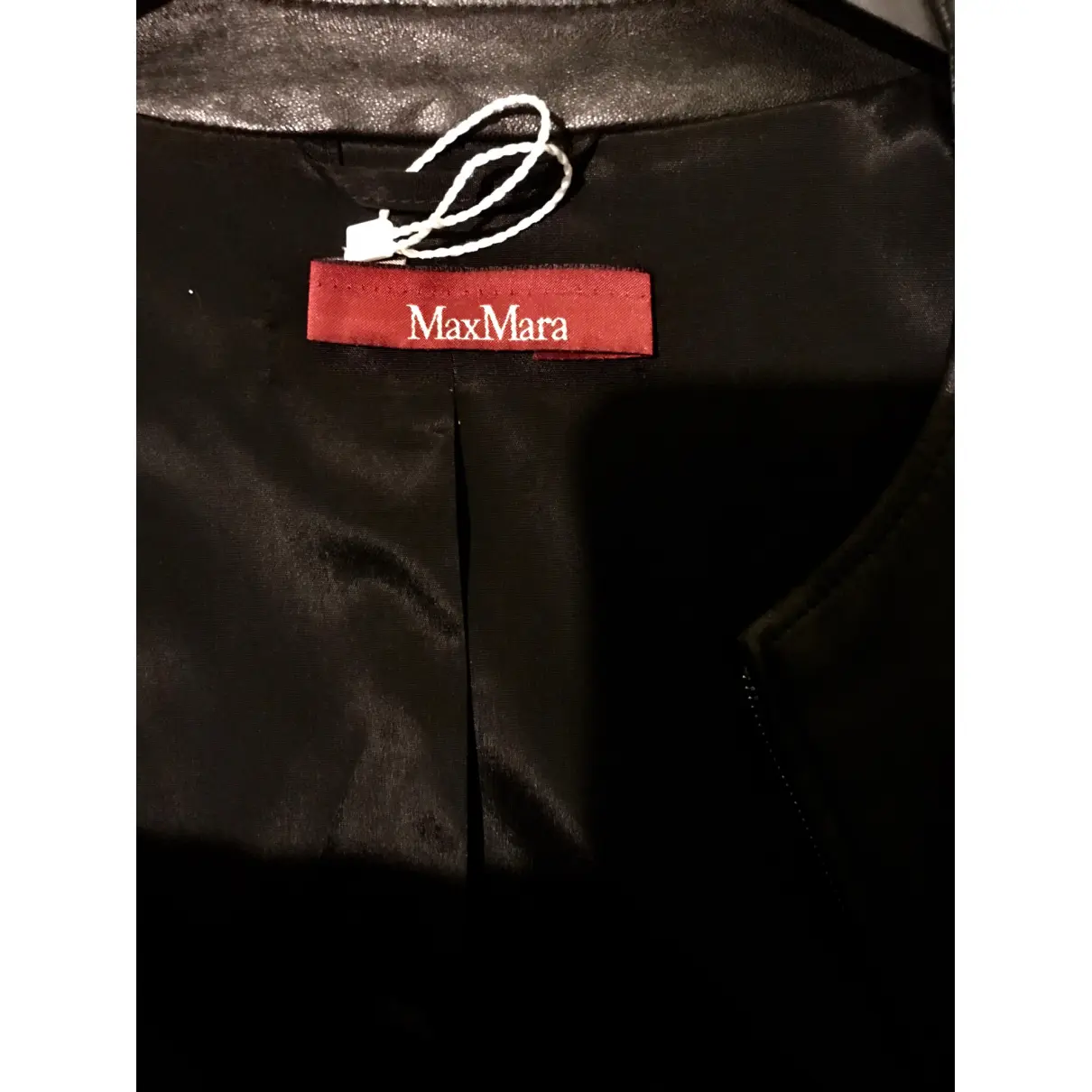 Leather biker jacket Max Mara