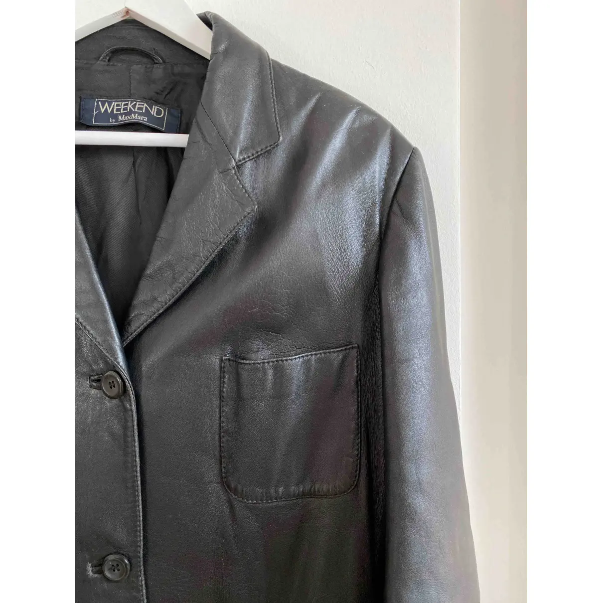 Leather blazer Max Mara Weekend - Vintage