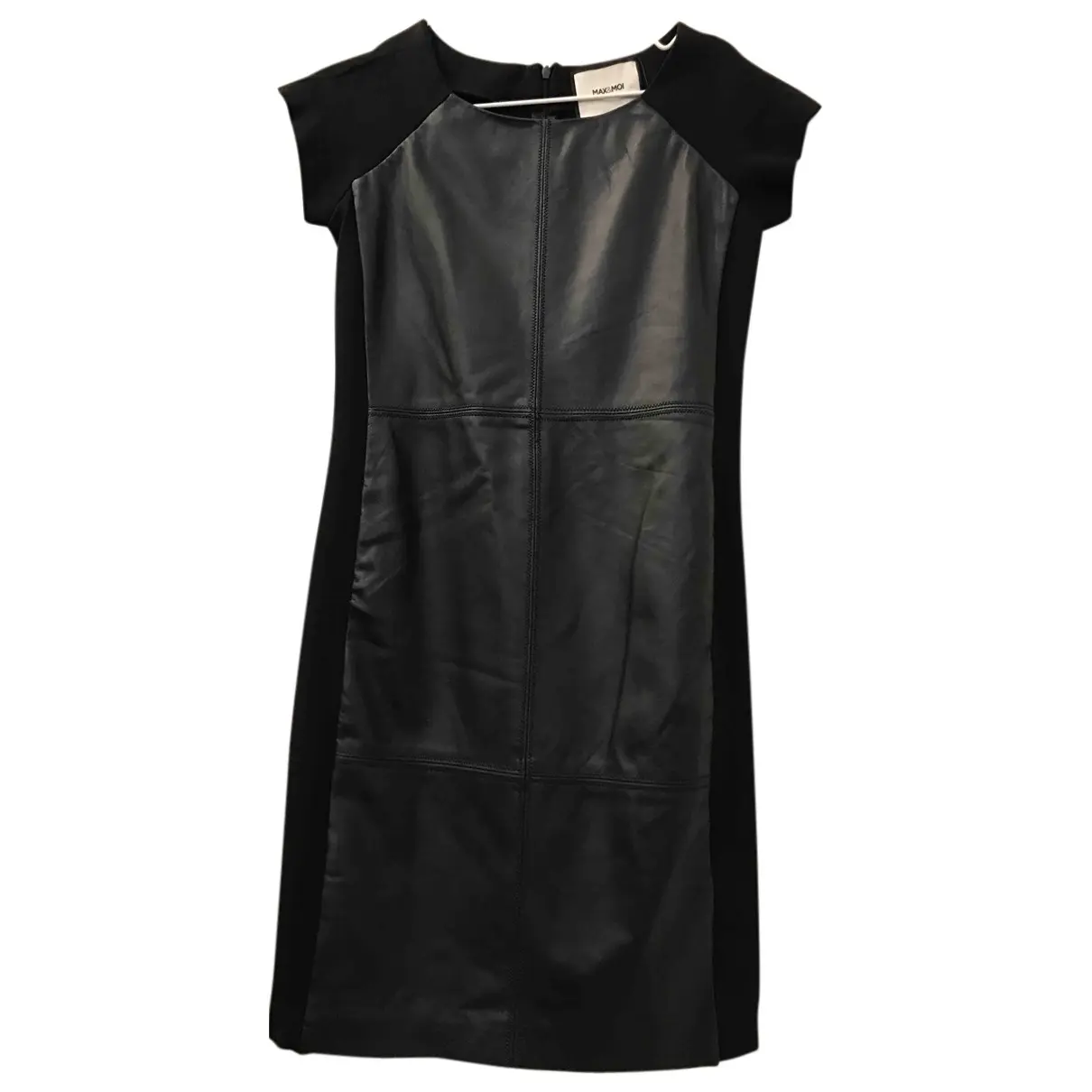 Leather mid-length dress Max & Moi