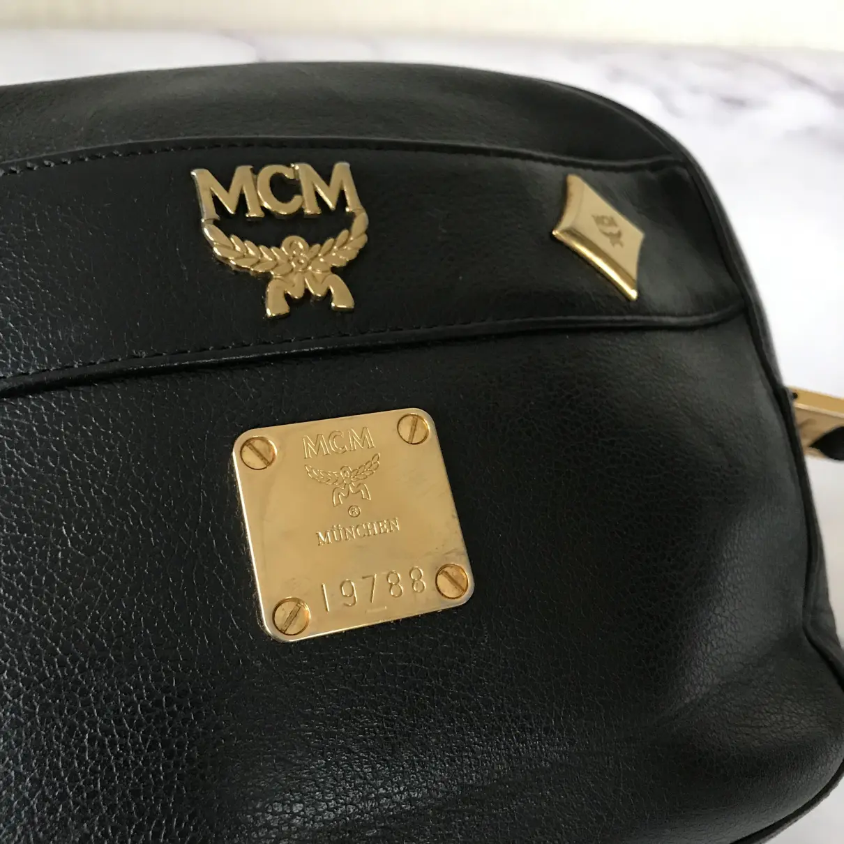 Leather crossbody bag MCM