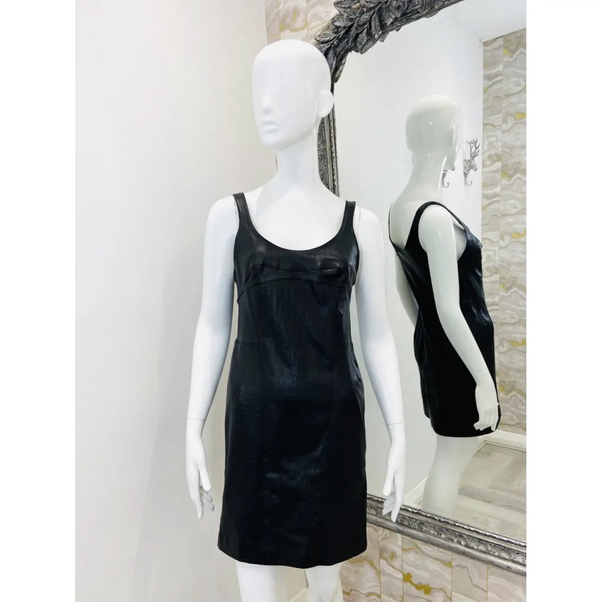 Buy Mcq Leather mini dress online