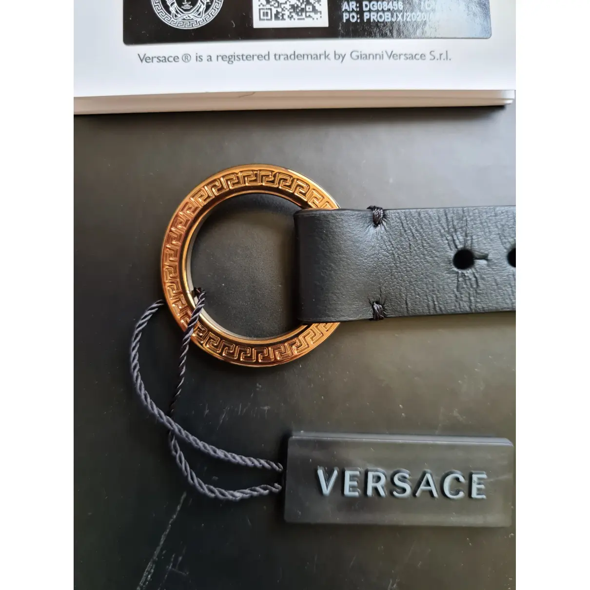 Medusa leather bracelet Versace
