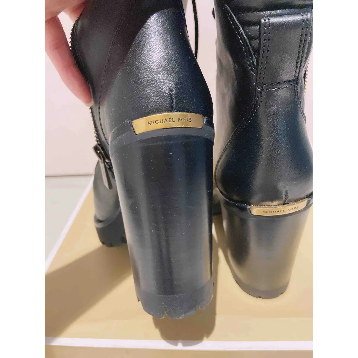 Buy Michael Kors Leather riding boots online