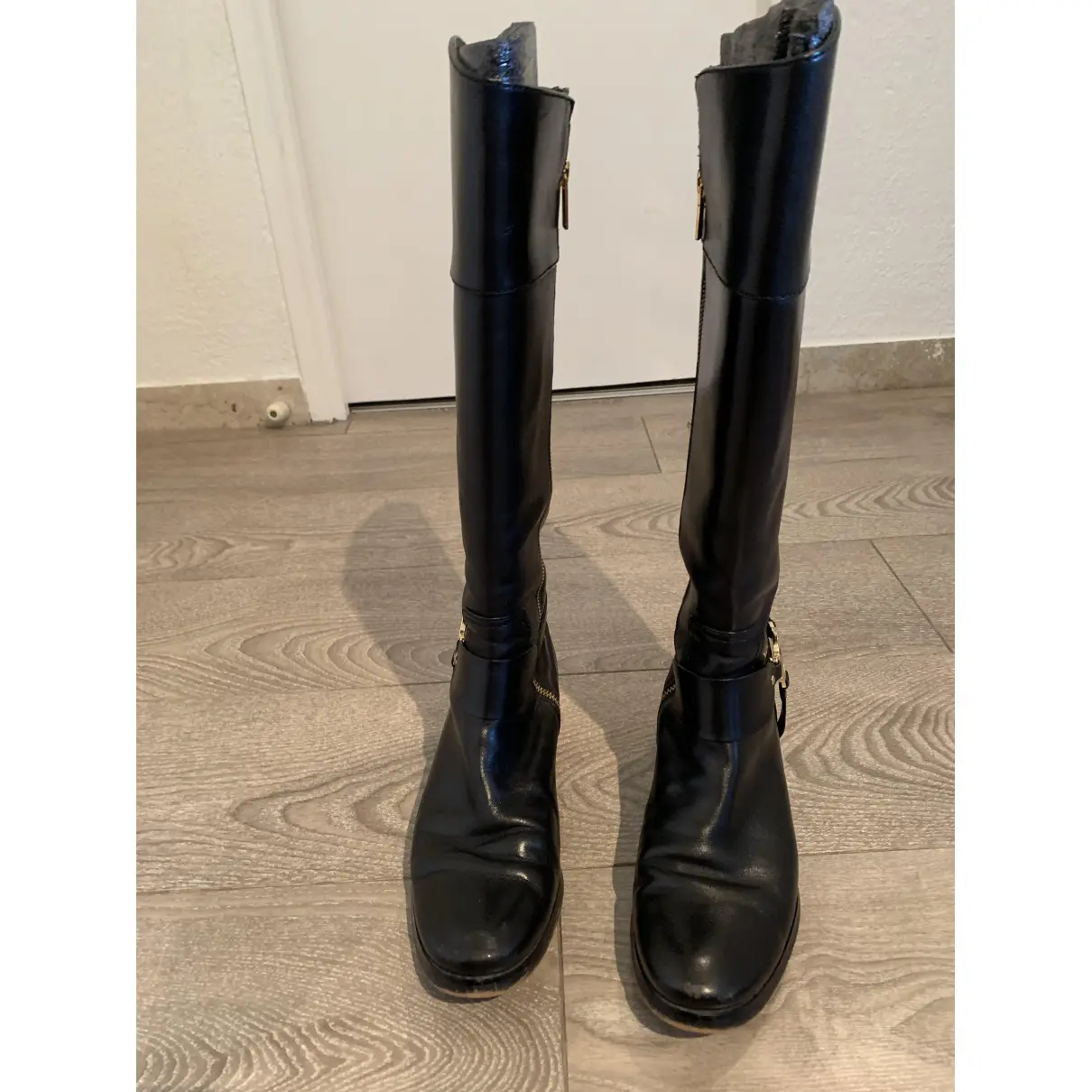 Leather riding boots Michael Kors