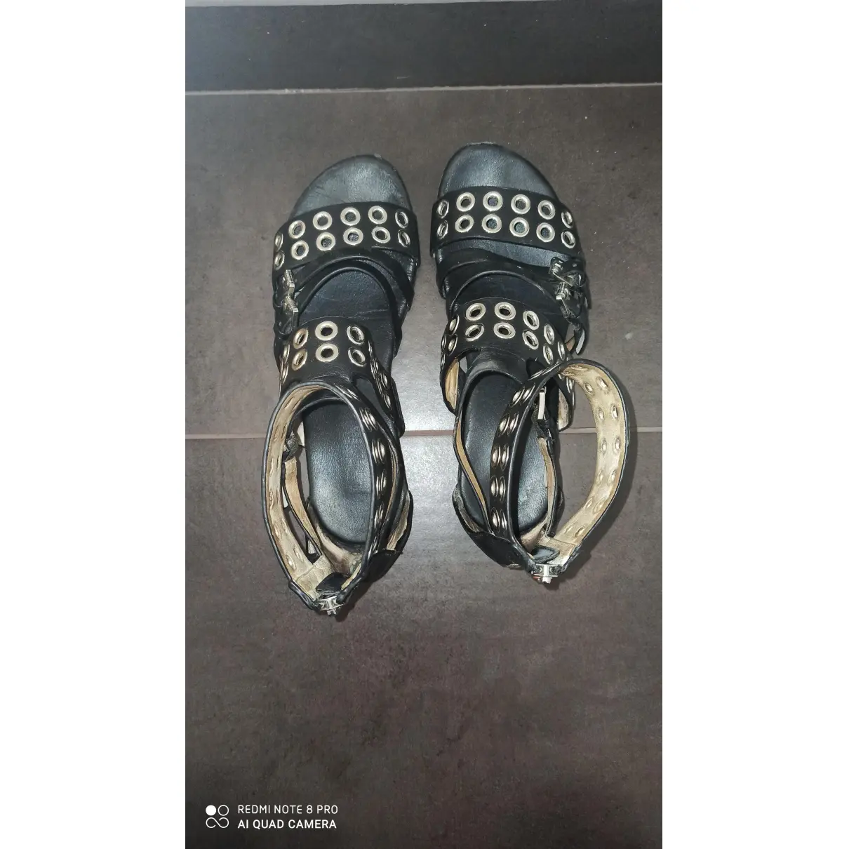 Leather sandal Michael Kors