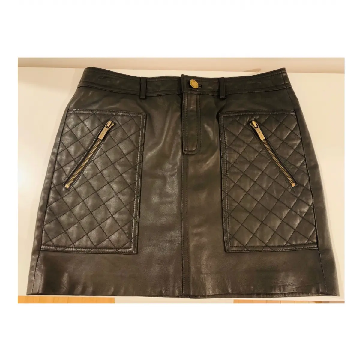 Buy Michael Kors Leather mini skirt online