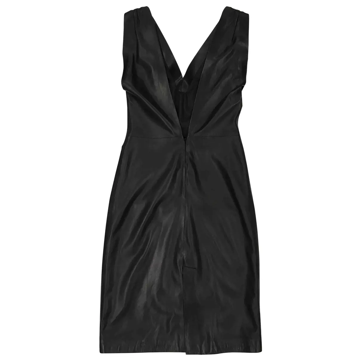 Leather mid-length dress Gianni Versace - Vintage