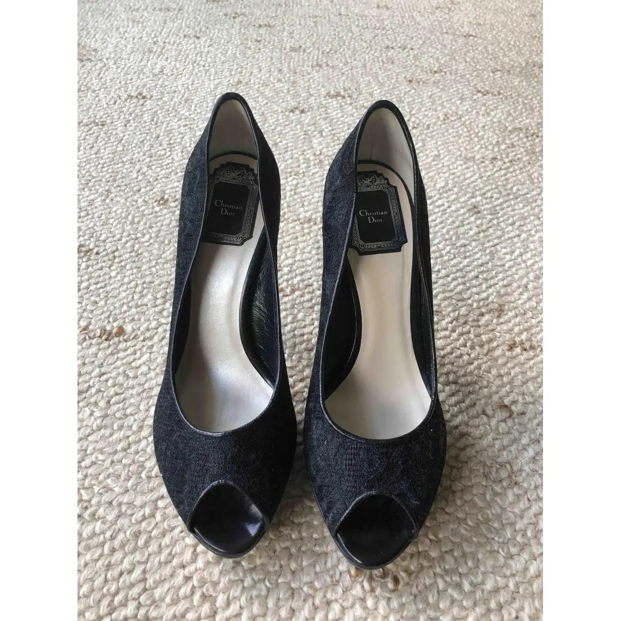 Dior Miss Dior Peep Toes leather heels for sale