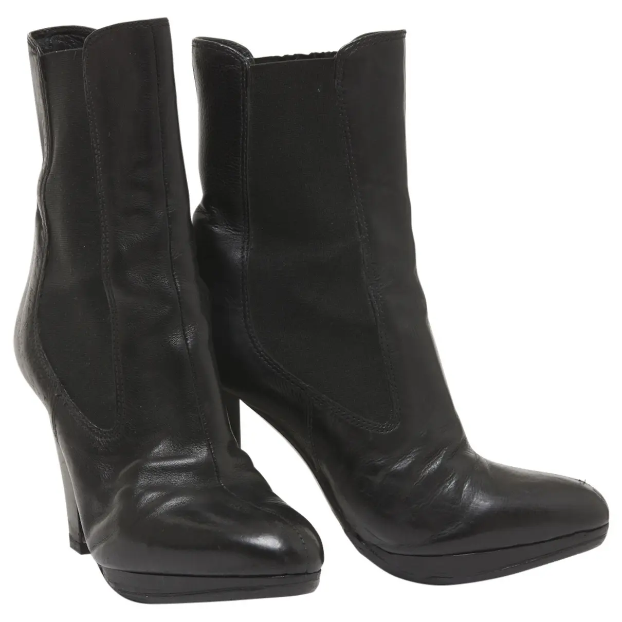 Miu Miu Leather ankle boots for sale