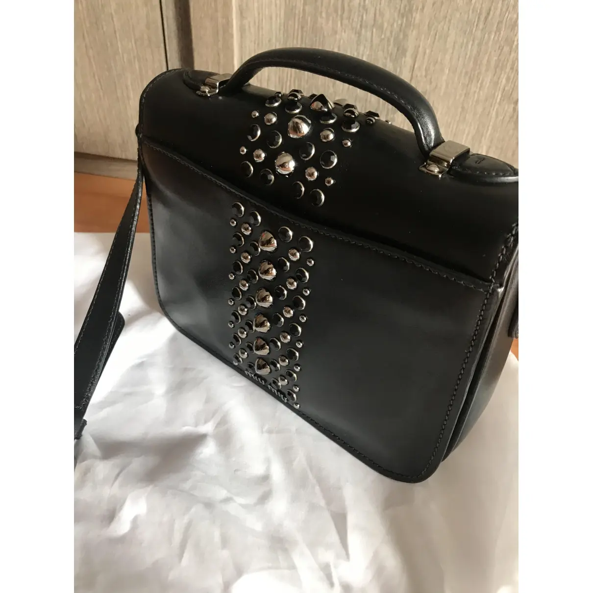 Miu Miu Leather clutch bag for sale