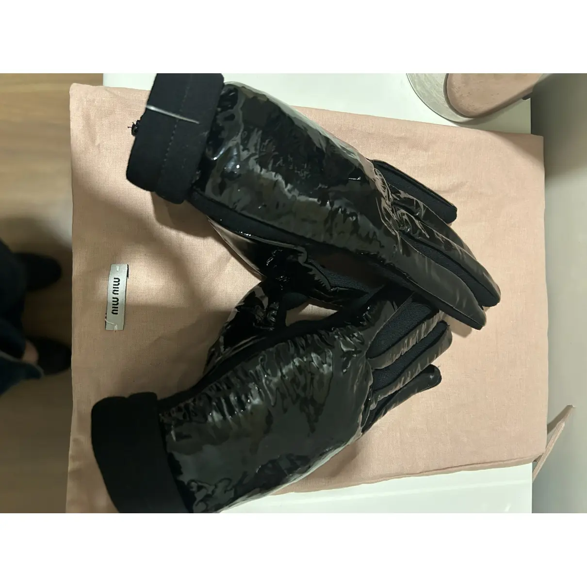 Leather gloves Miu Miu