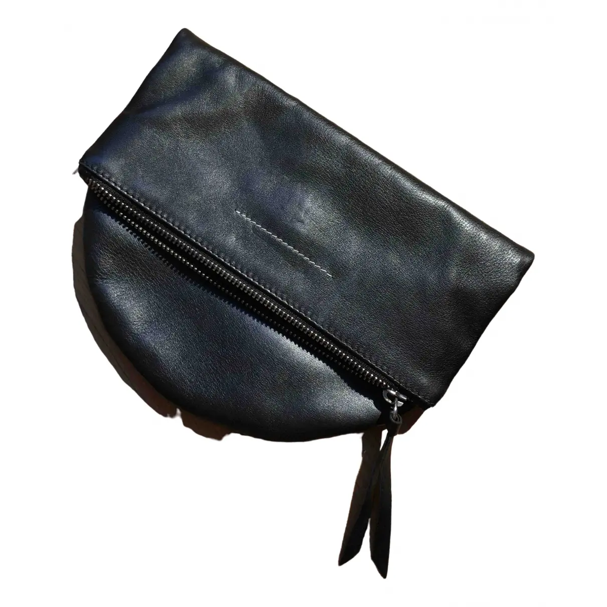 Leather clutch bag MM6