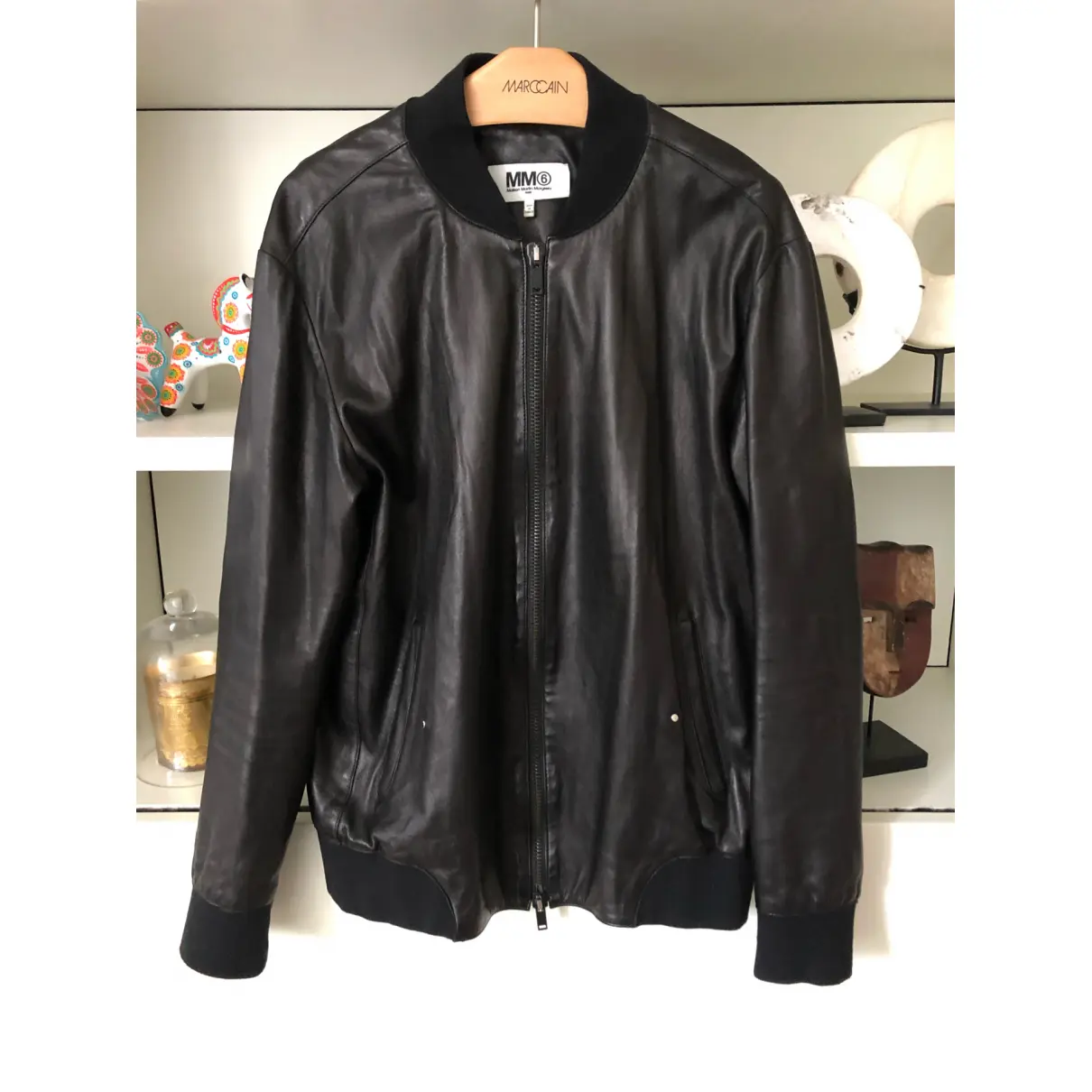 Leather jacket MM6