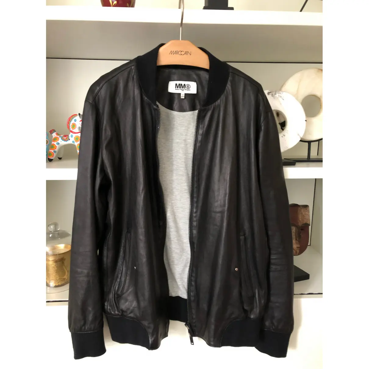 Leather jacket MM6