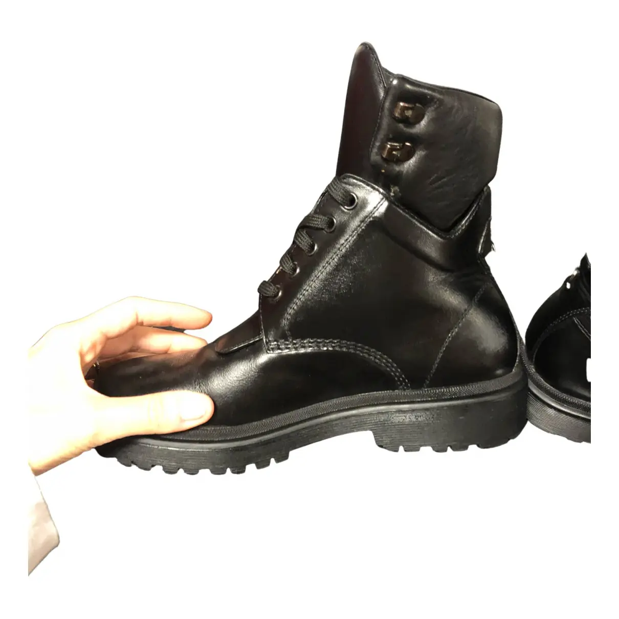 Buy Moncler Leather ankle boots online