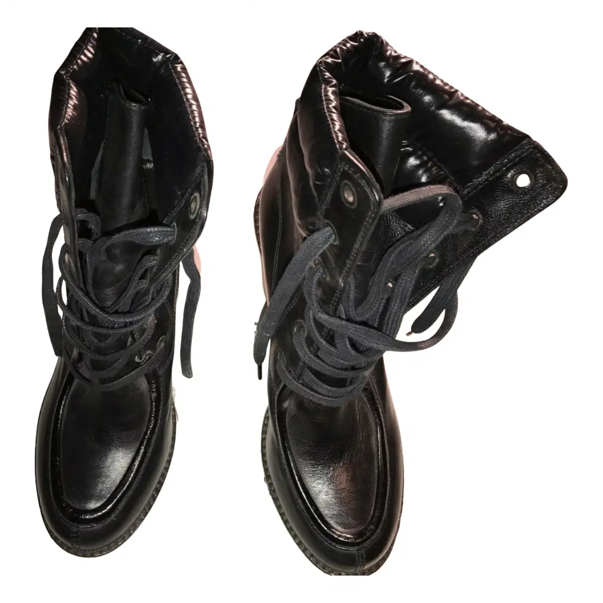 Leather ankle boots Moncler