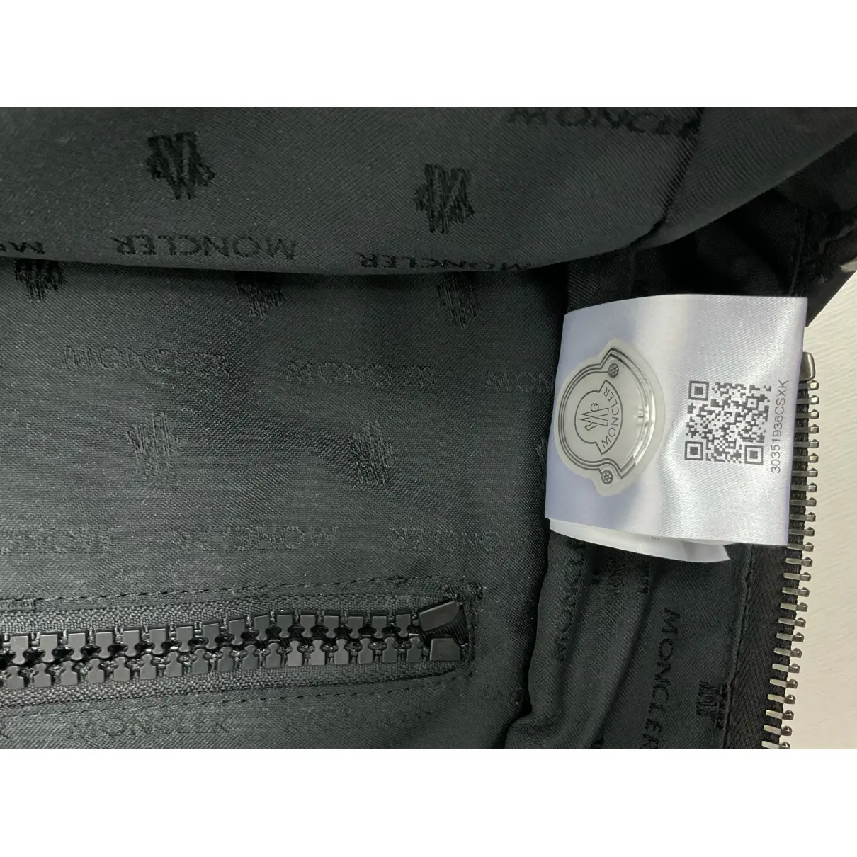 Leather backpack Moncler