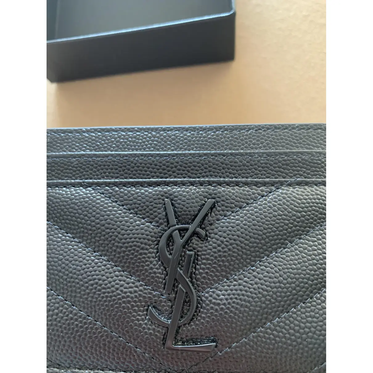 Monogramme leather card wallet Saint Laurent