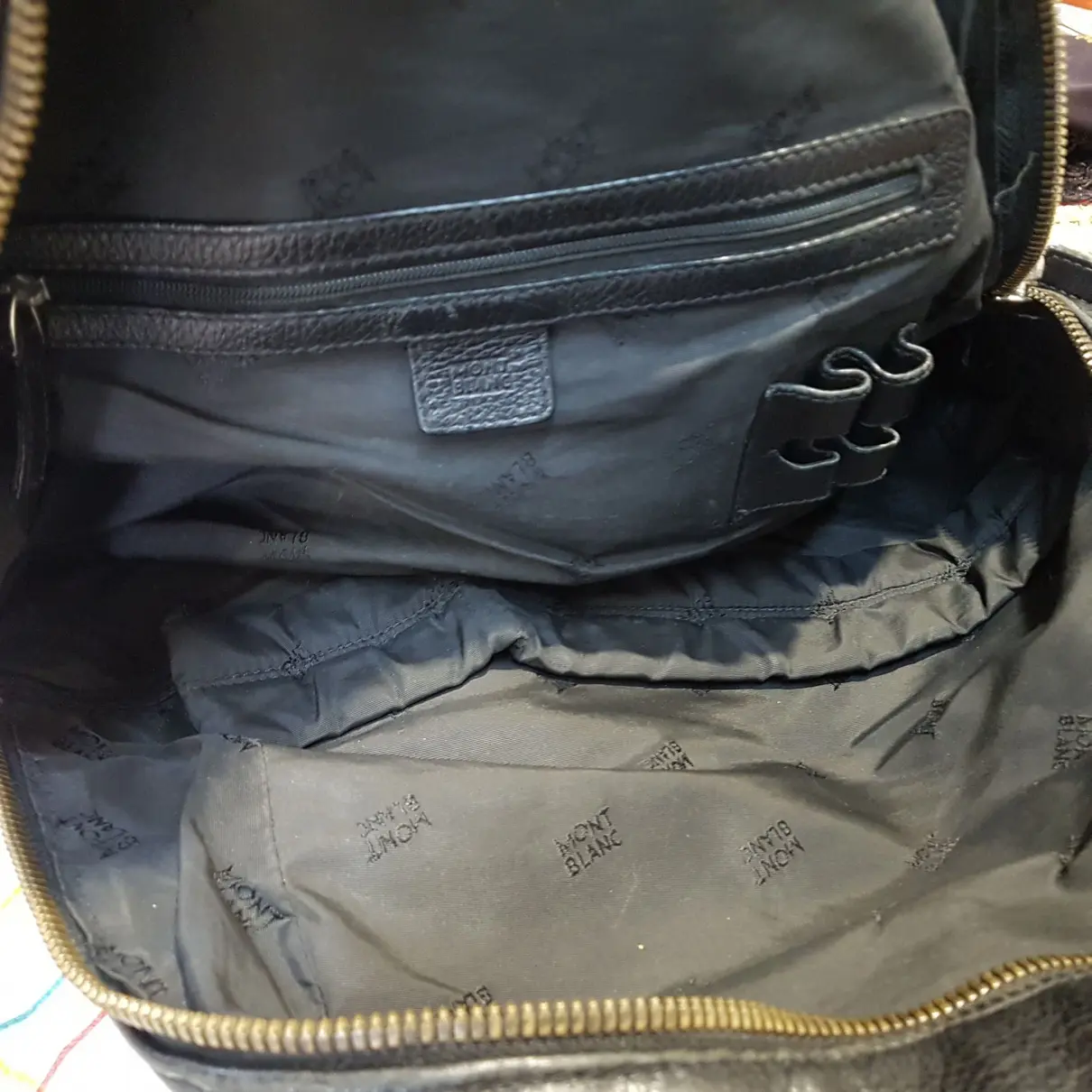 Leather travel bag Montblanc - Vintage