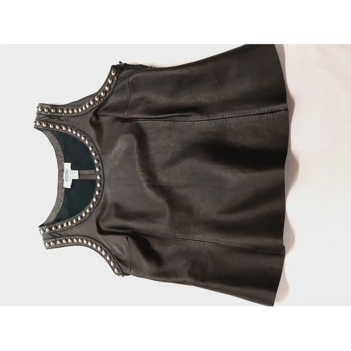Leather camisole Moschino Cheap And Chic - Vintage