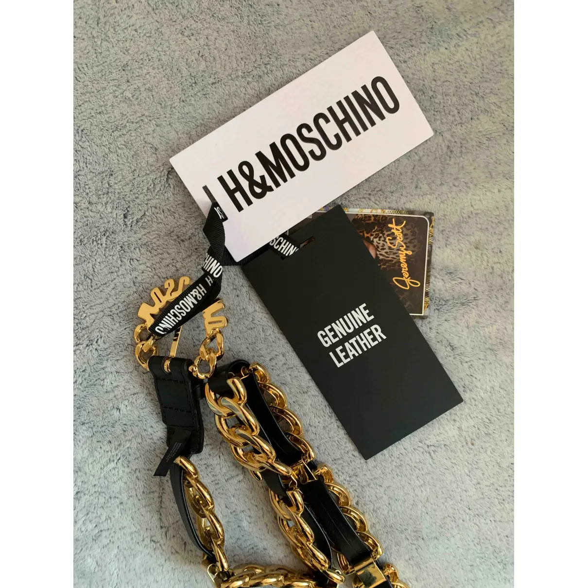 Leather belt Moschino for H&M