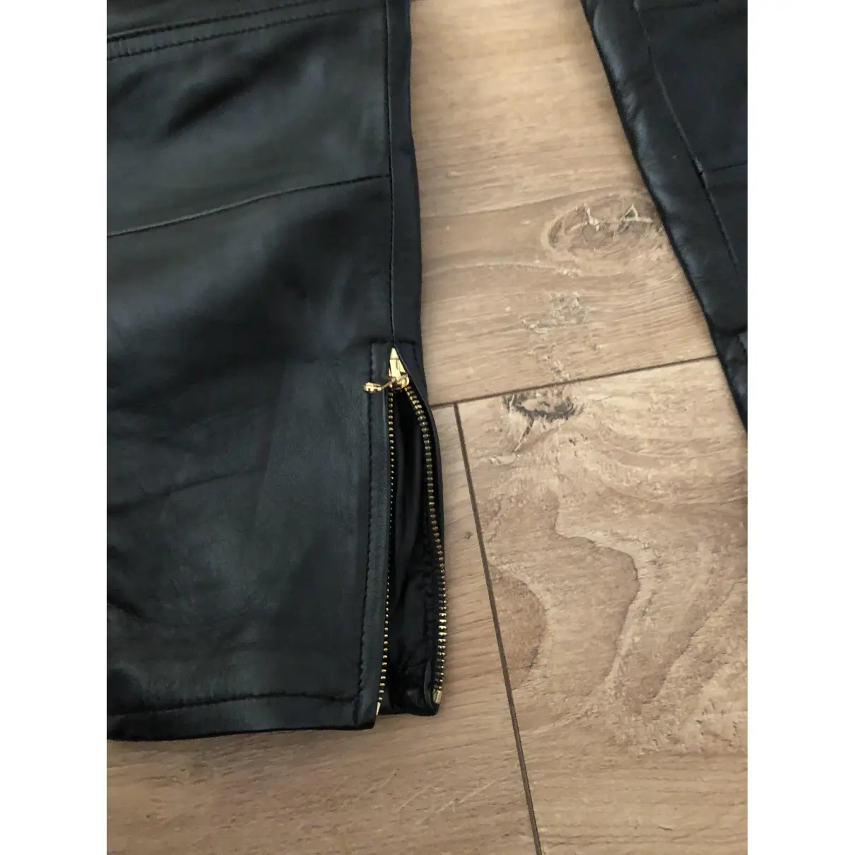 Leather trousers Moschino for H&M