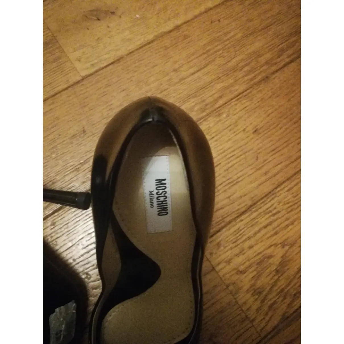 Leather heels Moschino