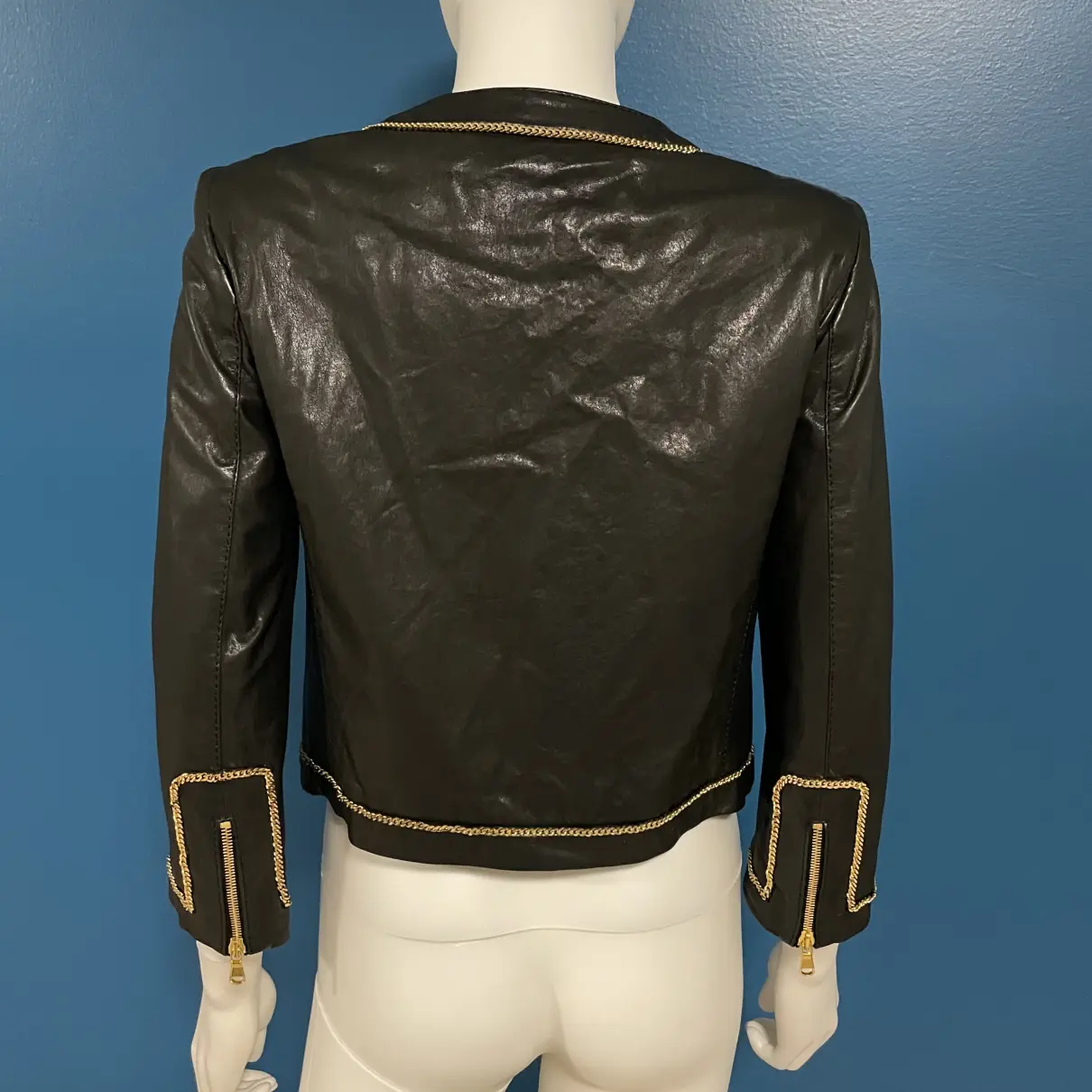 Buy Moschino Leather short vest online - Vintage
