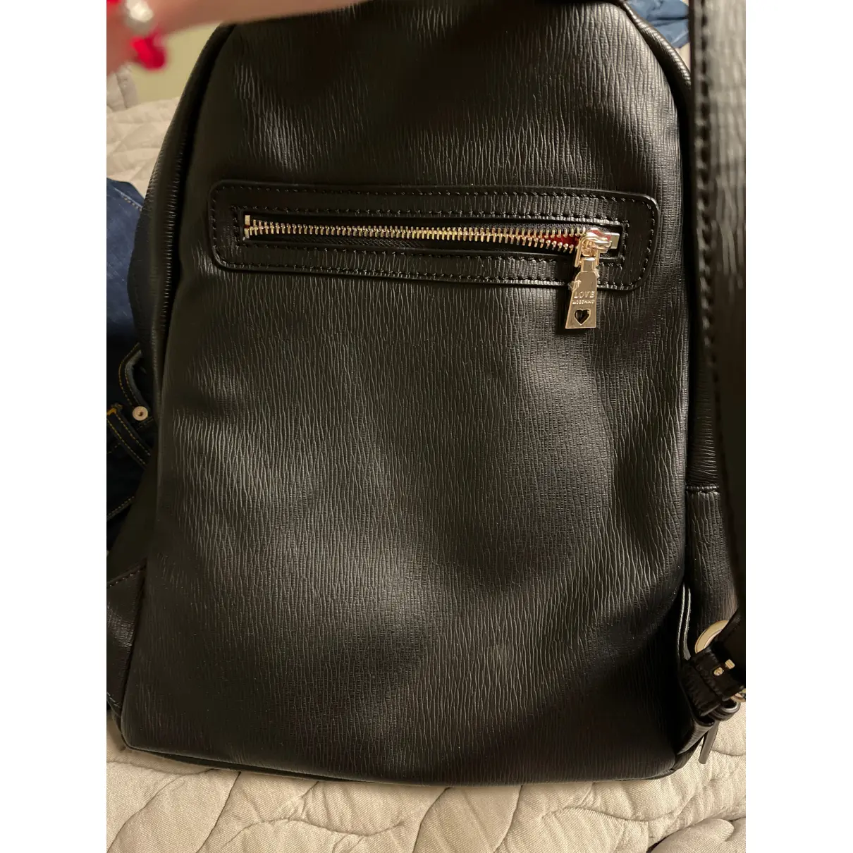 Buy Moschino Love Leather backpack online