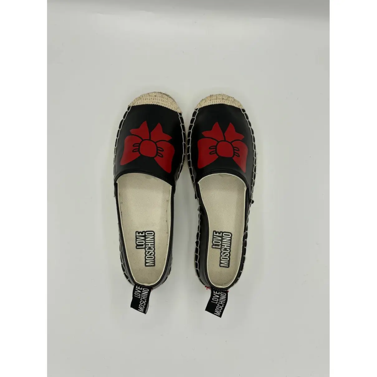 Leather espadrilles Moschino Love