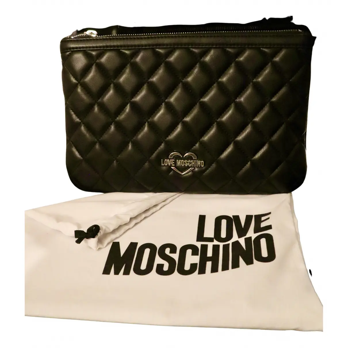 Leather handbag Moschino Love