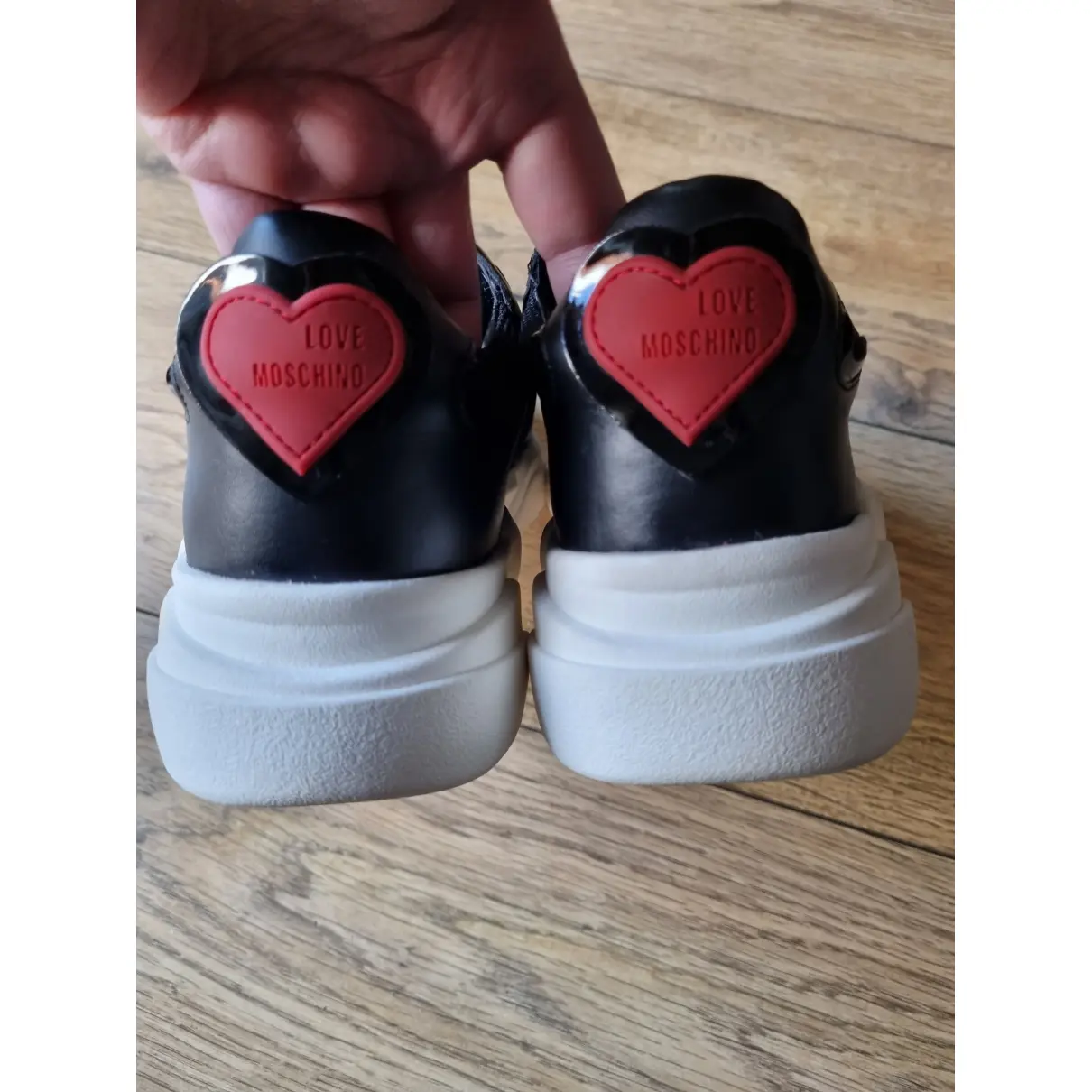 Buy Moschino Love Leather trainers online