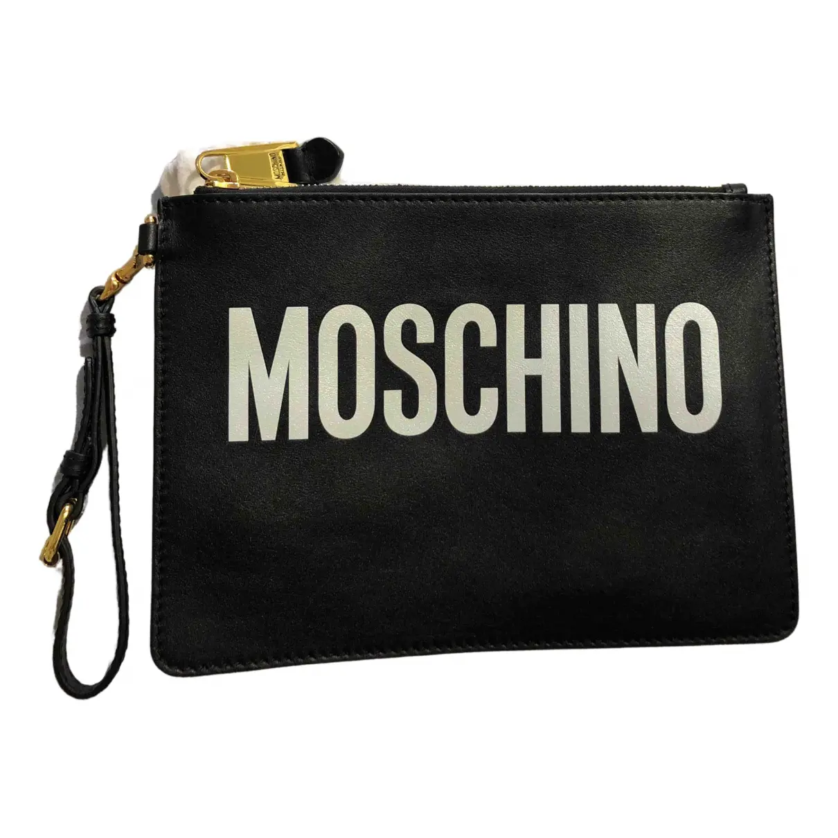 Leather purse Moschino