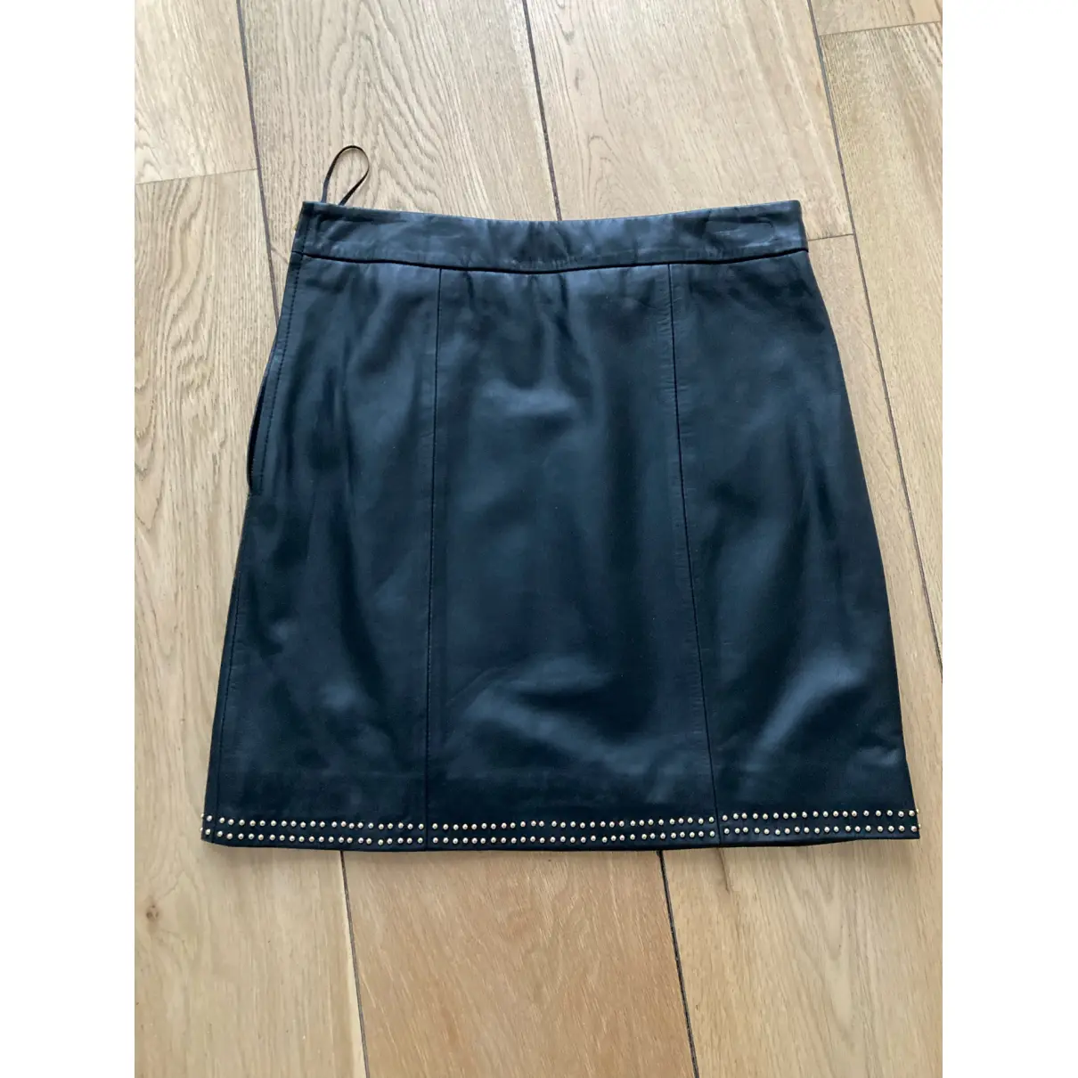 Buy Moschino Leather mini skirt online