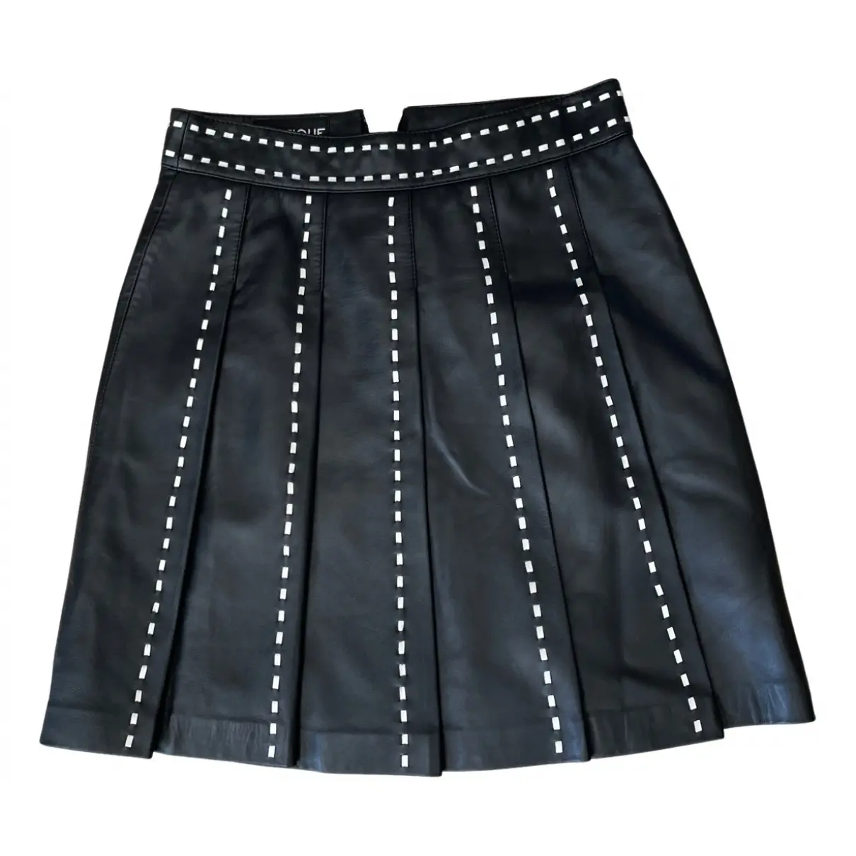 Leather skirt Moschino