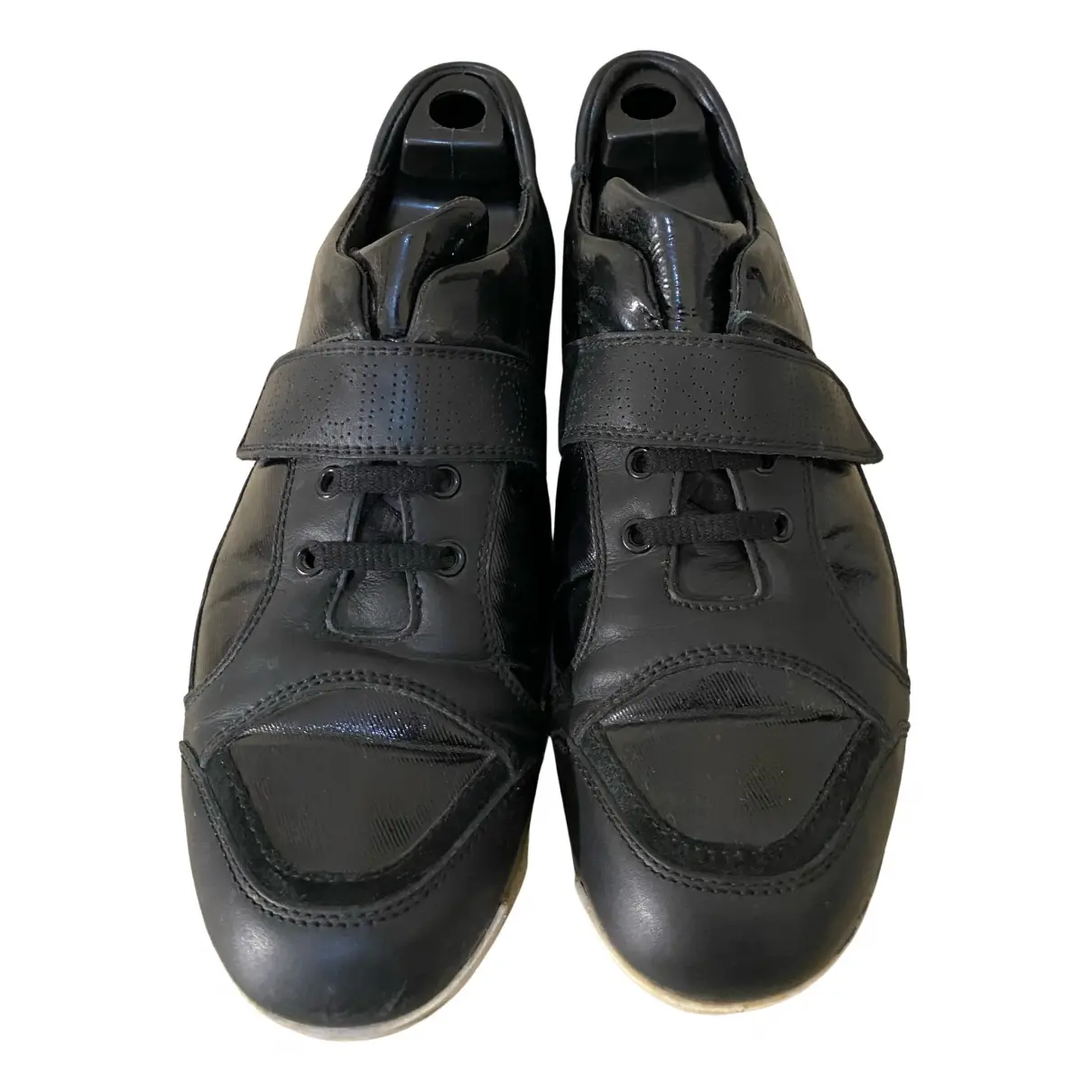 Leather low trainers Moschino