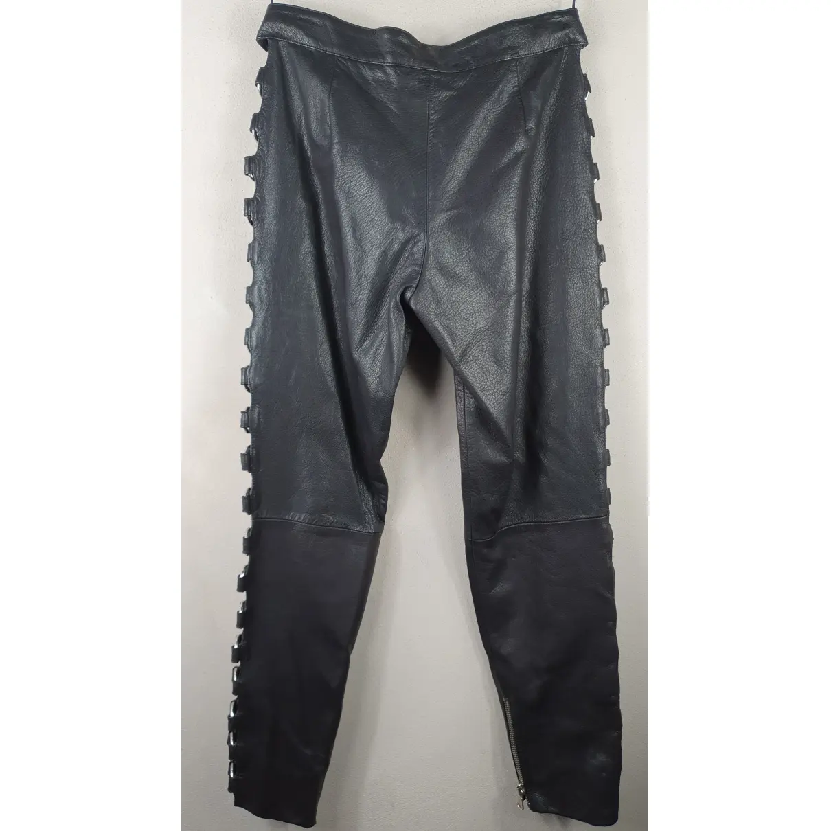 Buy Moschino Leather straight pants online