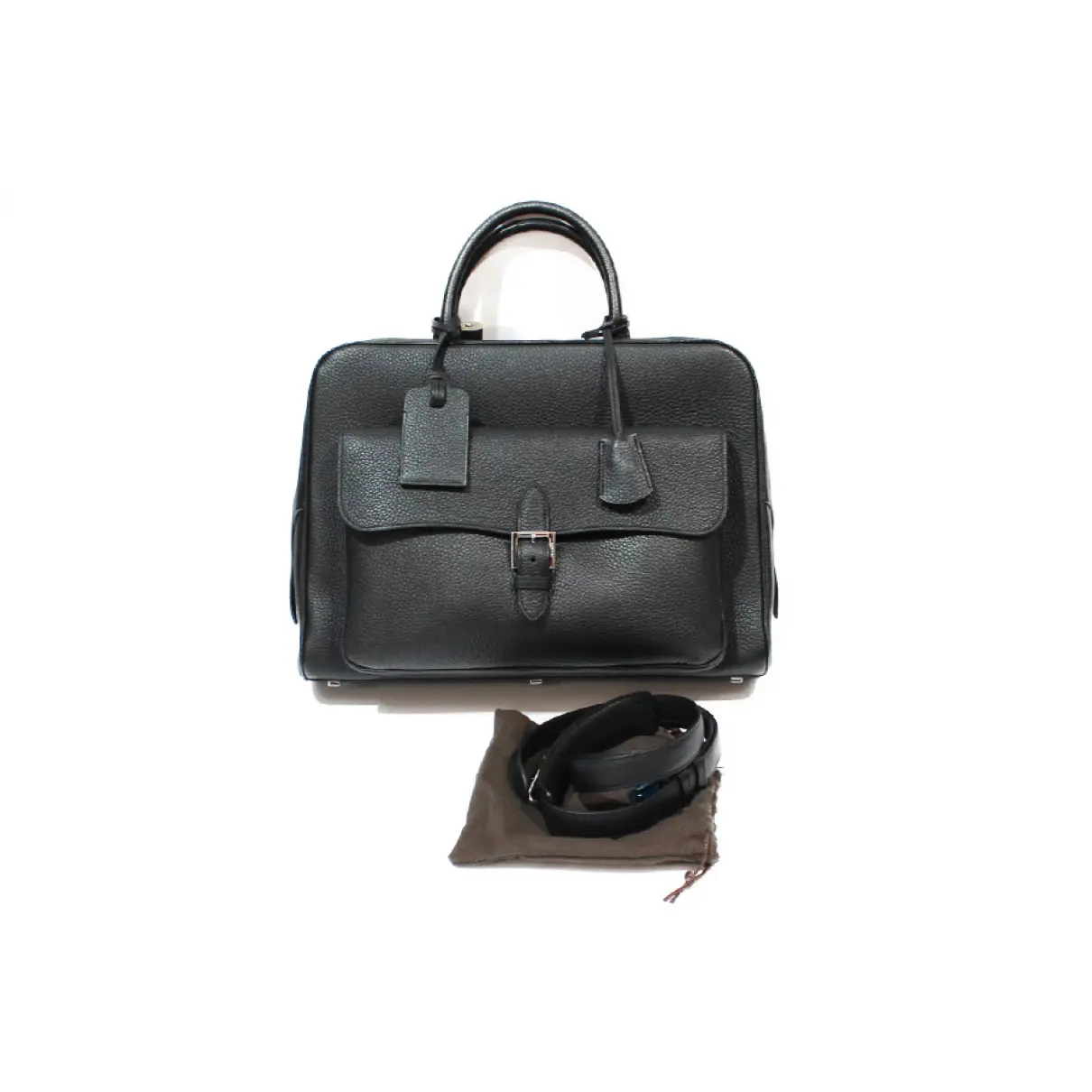 Leather satchel Moynat Paris