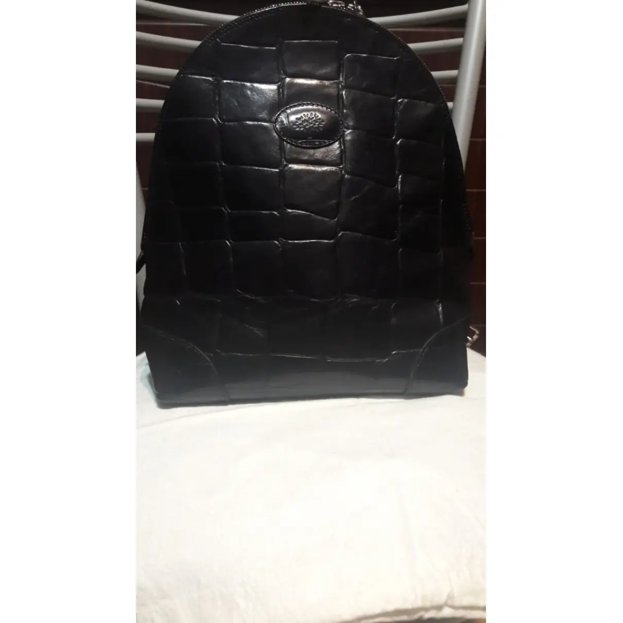 Leather backpack Mulberry