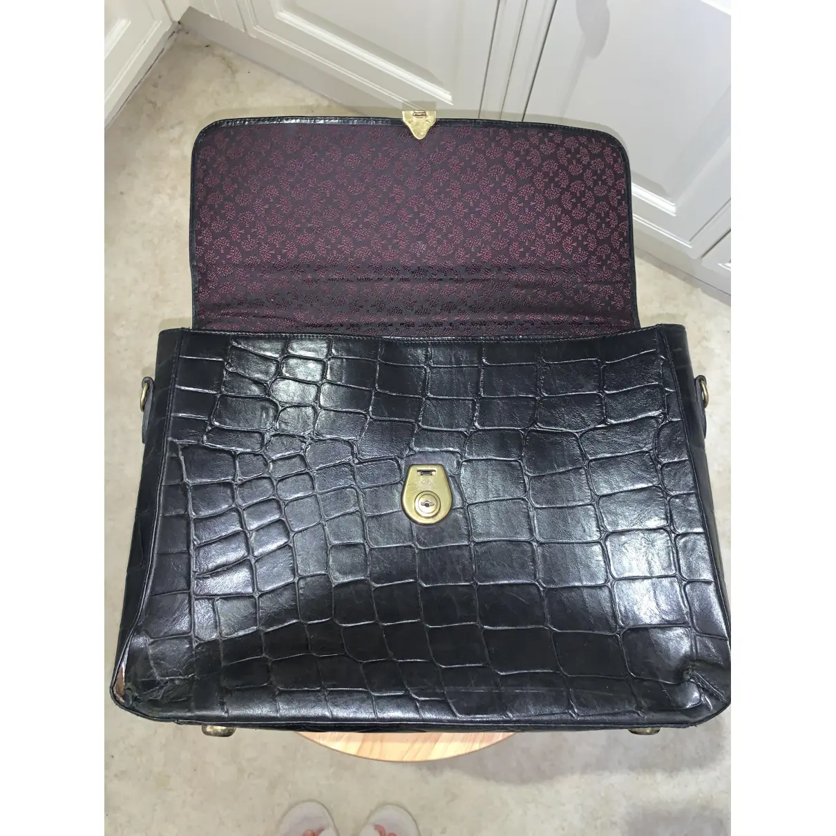 Leather satchel Mulberry - Vintage