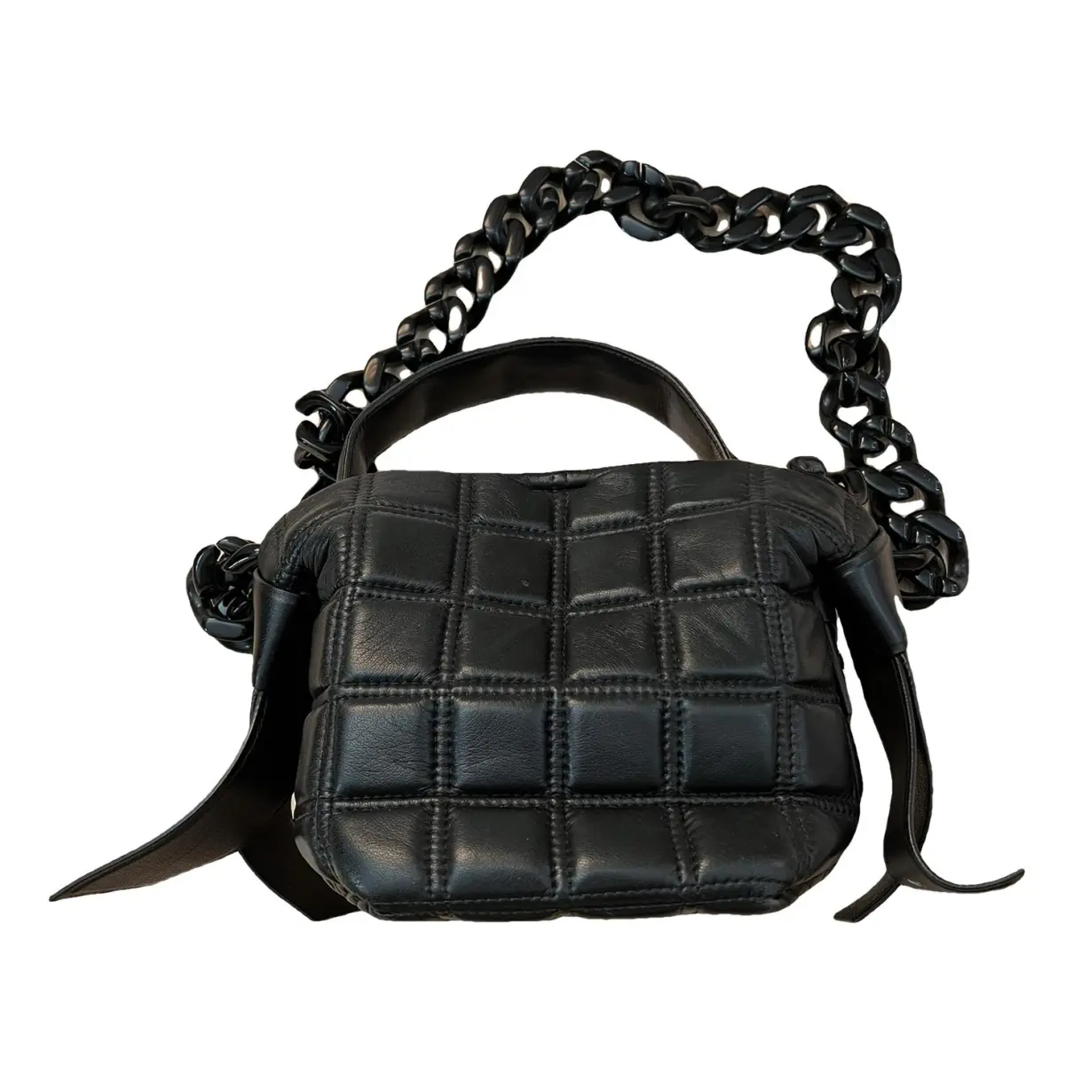 Musubi leather handbag