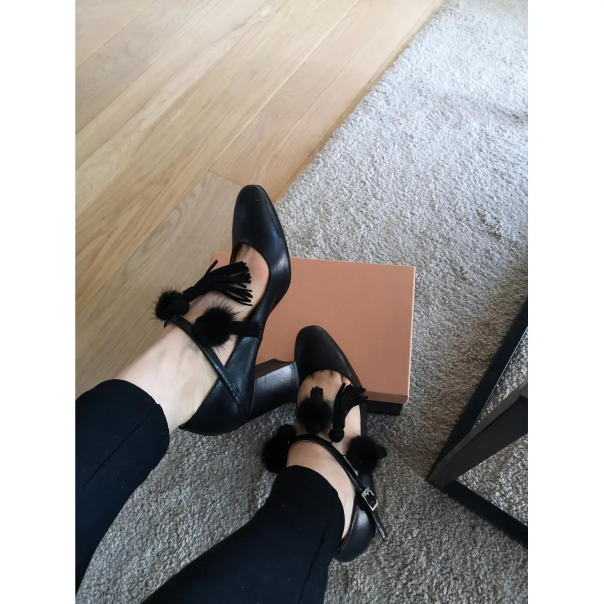 Leather heels N°21