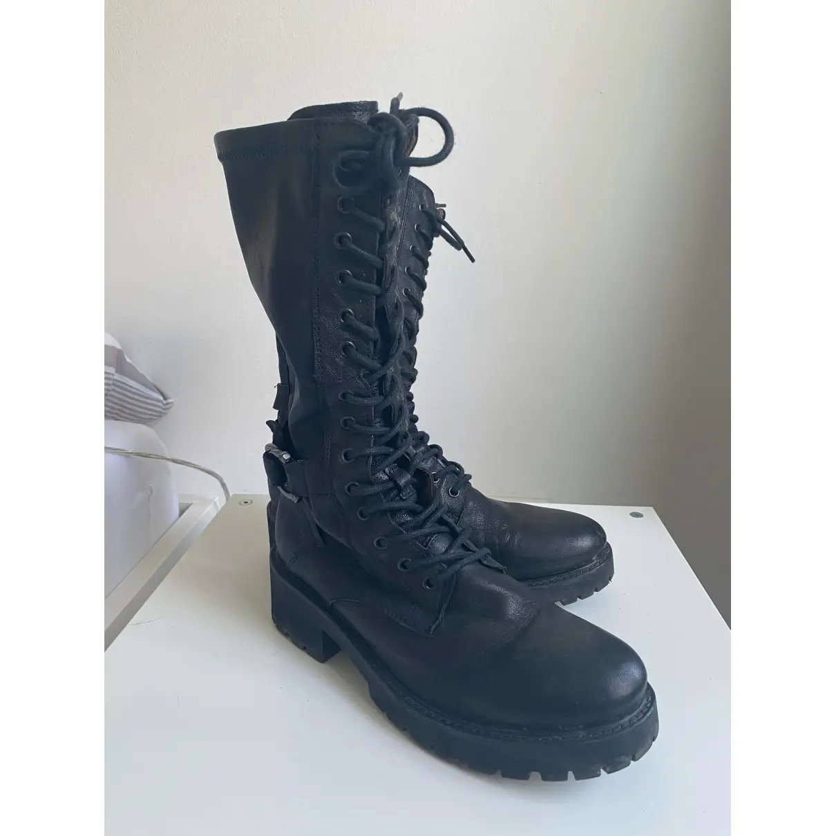 Buy NERO GIARDINI Leather biker boots online