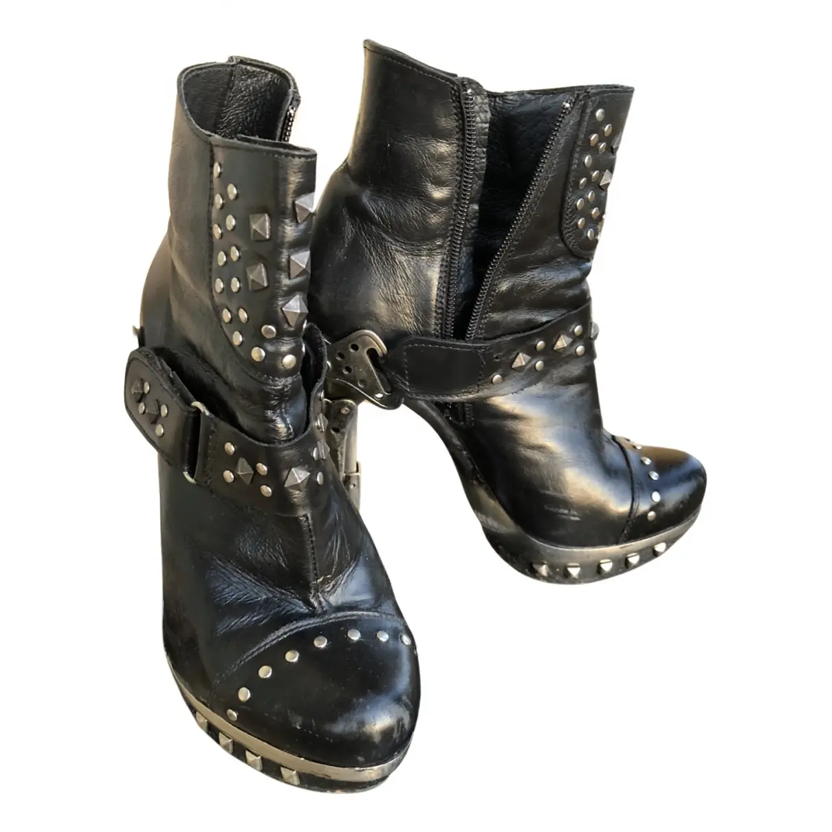 Leather ankle boots NEW ROCK