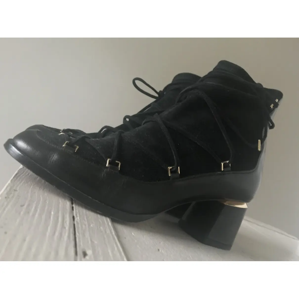 Nicholas Kirkwood Leather lace up boots for sale