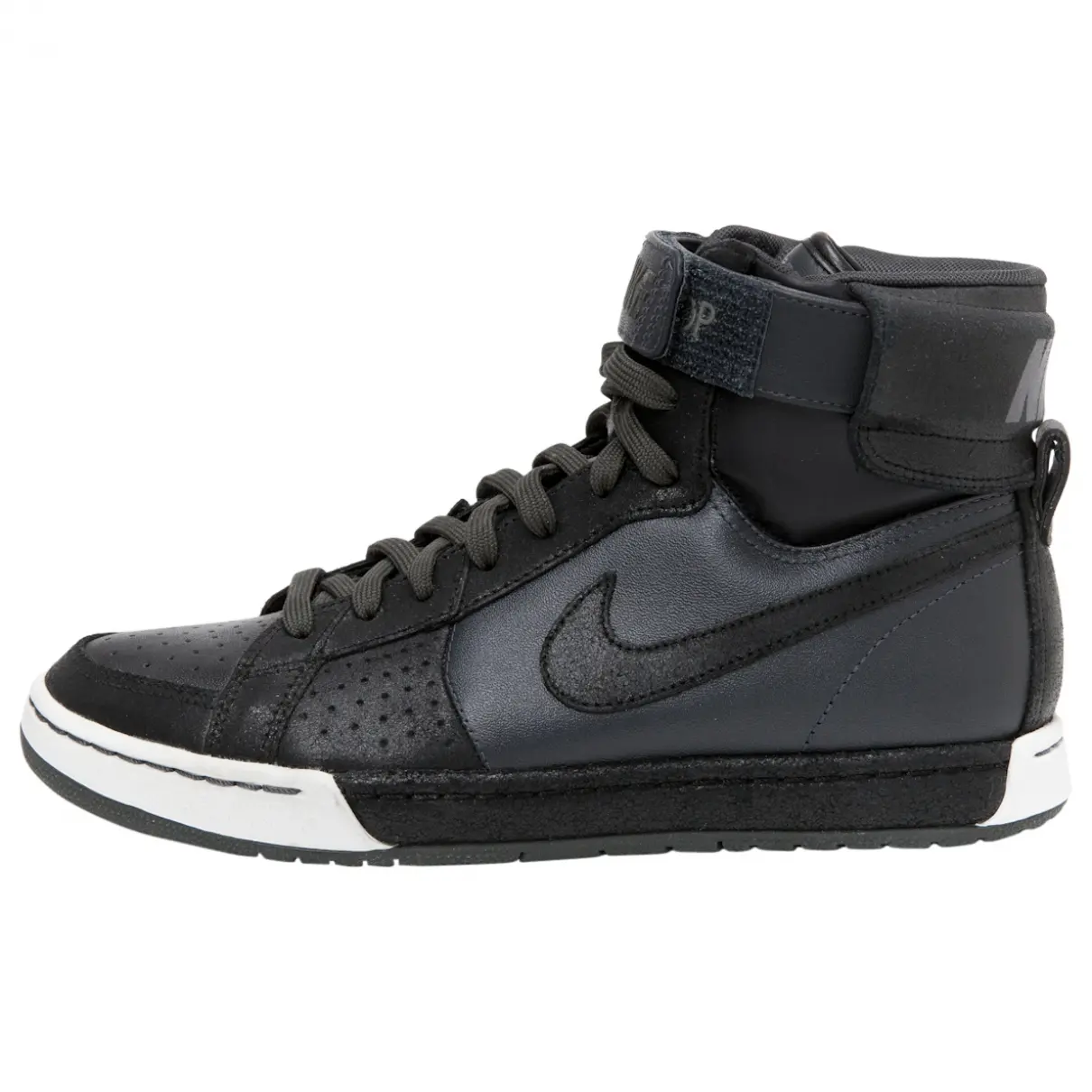 Black Leather Trainers Nike