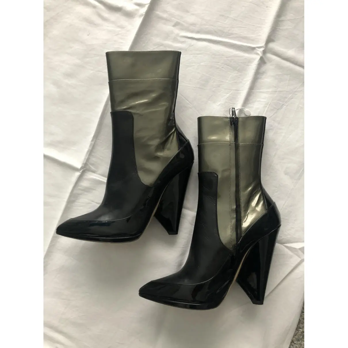 Leather western boots Nina Ricci