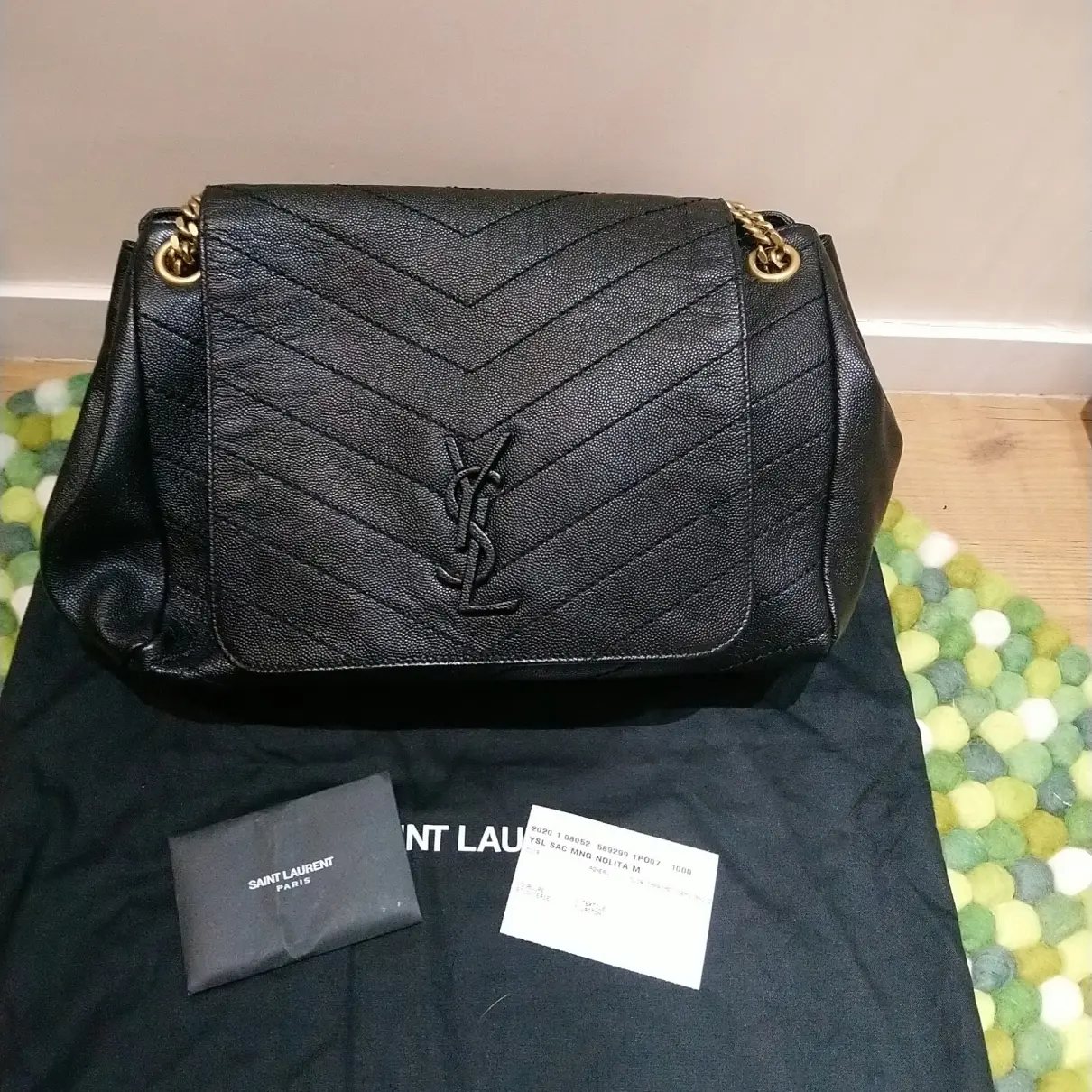 Nolita leather handbag Saint Laurent